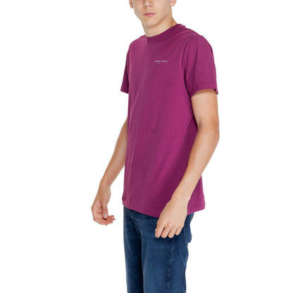 Tommy Hilfiger Jeans Purple Cotton Rigenerato T-Shirt