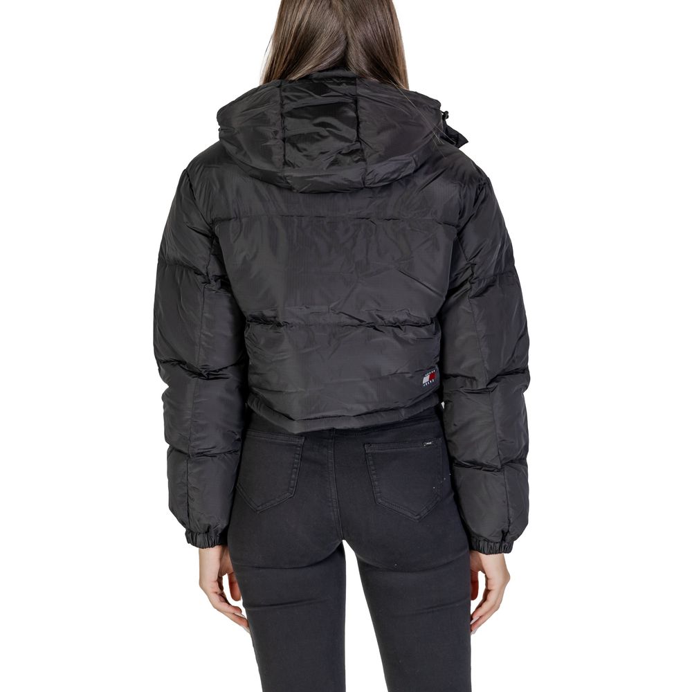 Tommy Hilfiger Jeans Black Recycled Polyester Jackets &amp; Coat