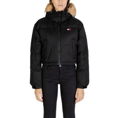 Tommy Hilfiger Jeans Black Recycled Polyester Jackets &amp; Coat