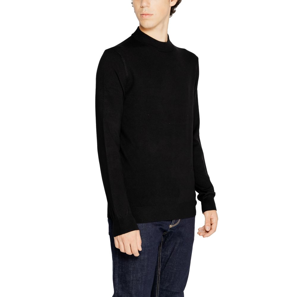 Antony Morato Black Viscose T-Shirt