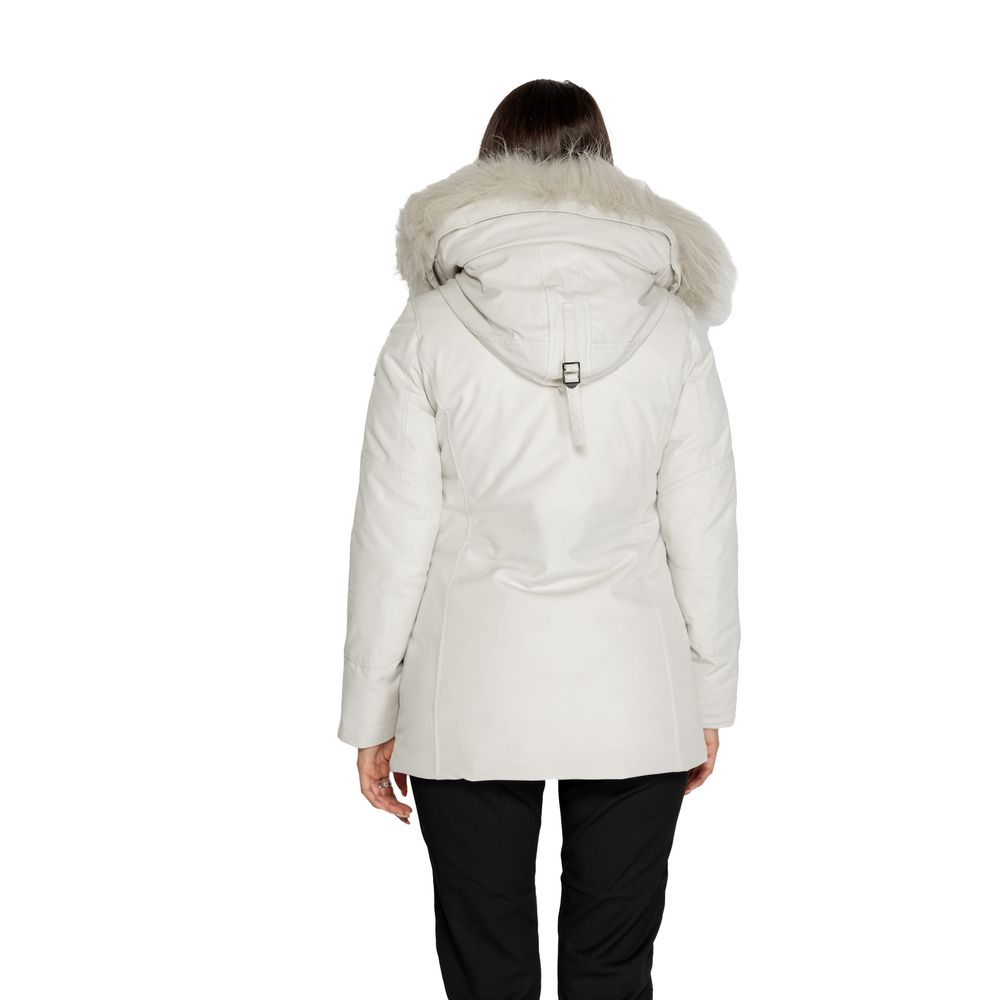 Blauer White Polyester Jackets &amp; Coat