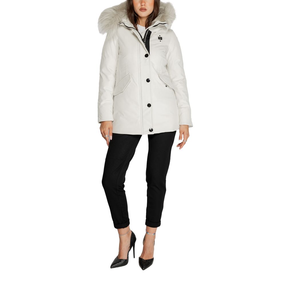 Blauer White Polyester Jackets &amp; Coat