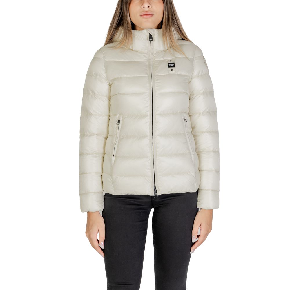 Blauer White Polyamide Jackets &amp; Coat