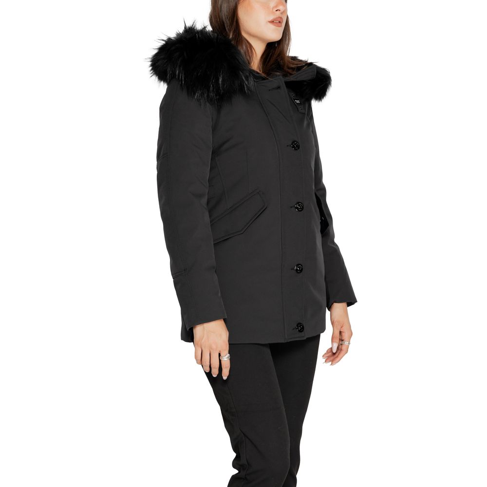 Blauer Black Polyester Jackets &amp; Coat