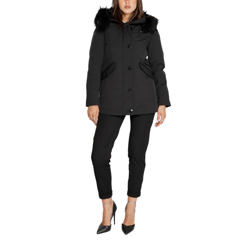 Blauer Black Polyester Jackets &amp; Coat