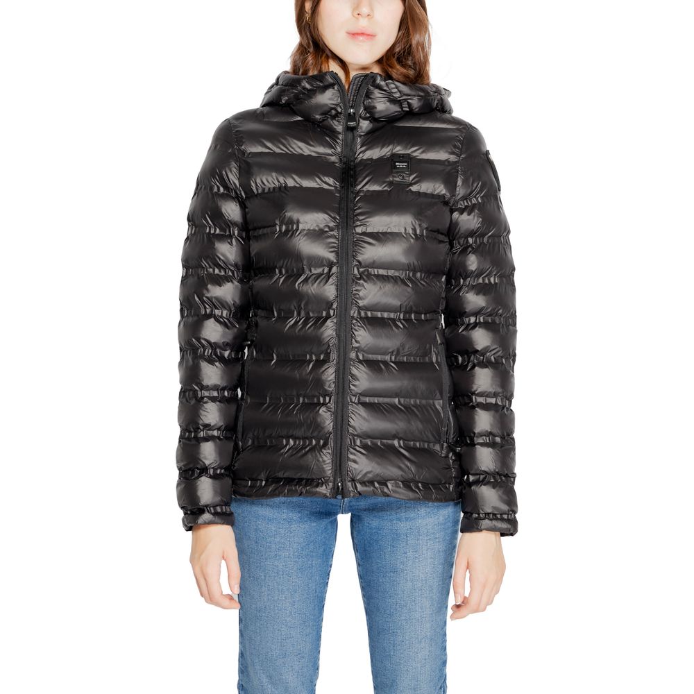 Blauer Black Polyamide Jackets &amp; Coat