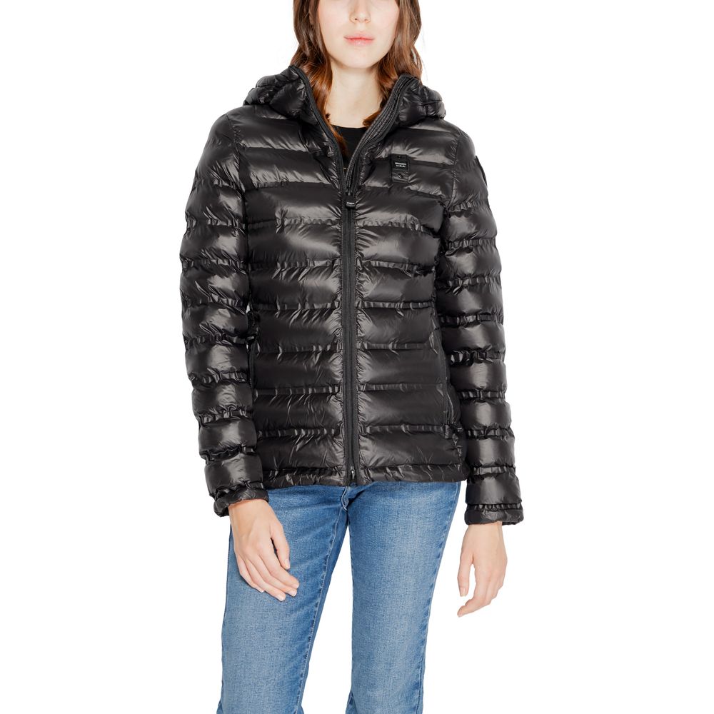 Blauer Black Polyamide Jackets &amp; Coat