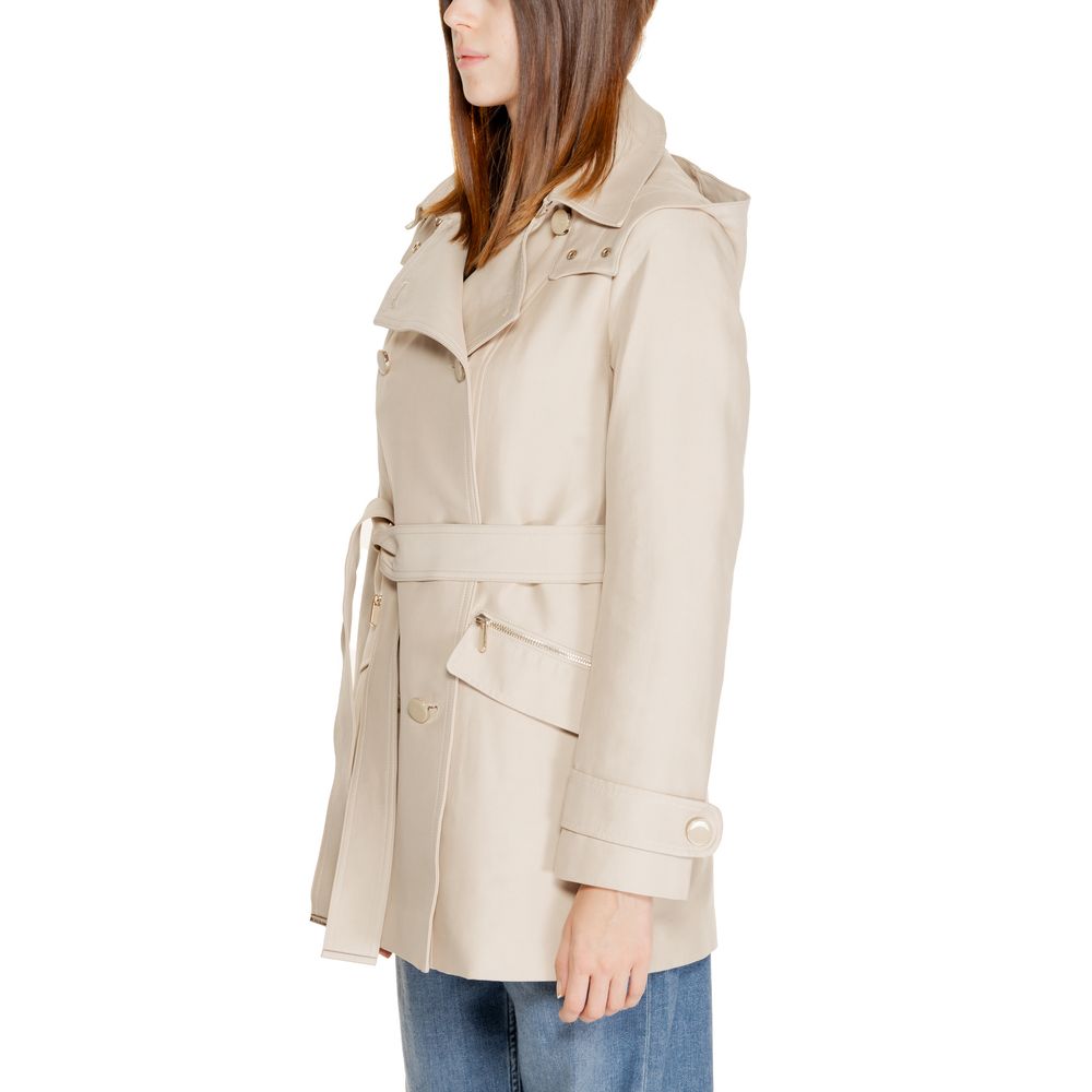 Morgan De Toi Beige Polyester Jackets &amp; Coat