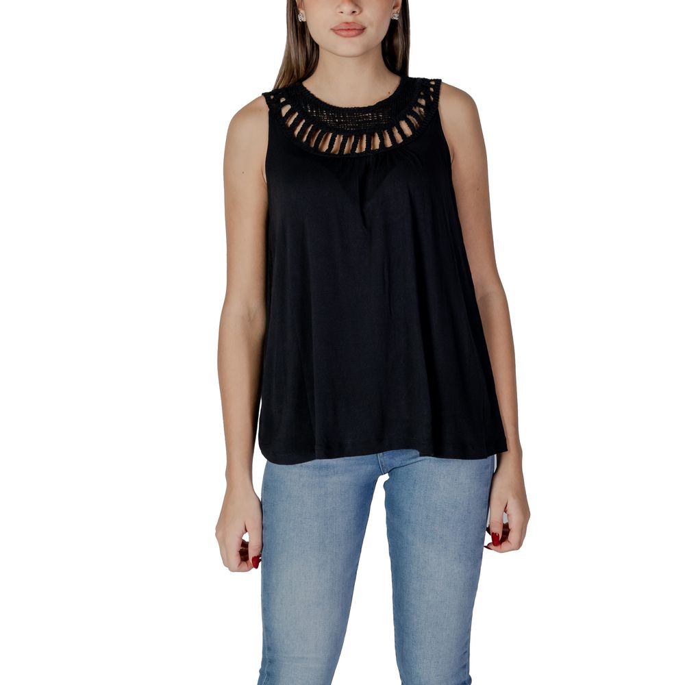 B.Young Black Viscose Tops &amp; T-Shirt