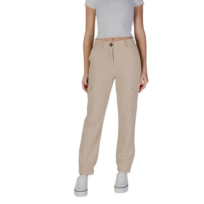 B.Young Beige Polyester Jeans &amp; Pant