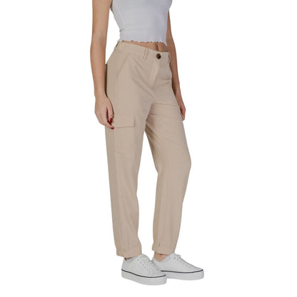 B.Young Beige Polyester Jeans &amp; Pant