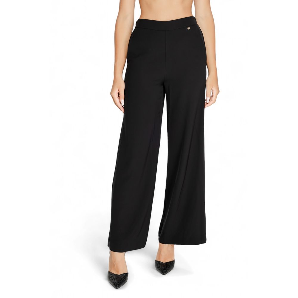 Rinascimento Black Polyester Jeans &amp; Pant