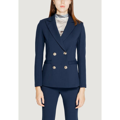 Rinascimento Blue Polyester Suits &amp; Blazer