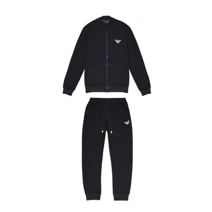 Emporio Armani Underwear Black Cotton Sweatsuit