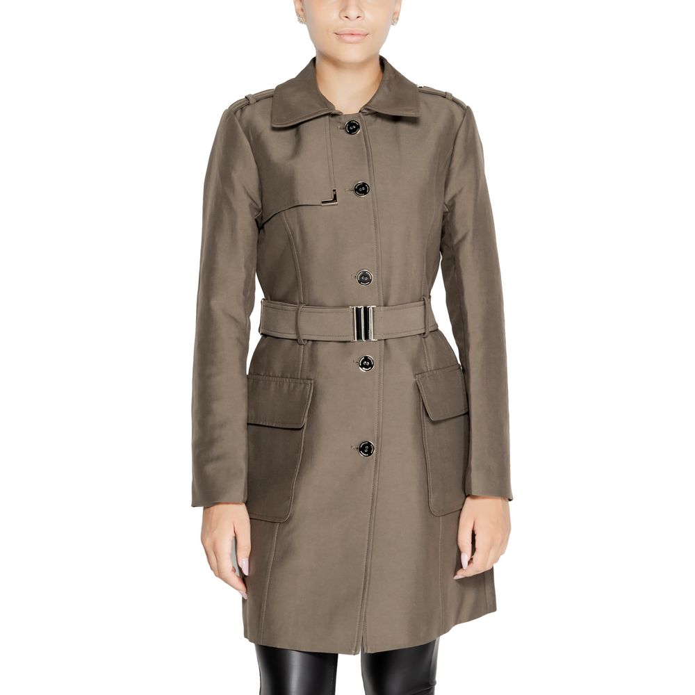 Morgan De Toi Green Polyester Jackets &amp; Coat