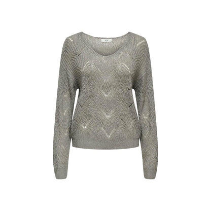 Jacqueline De Yong Gray Acrylic Sweater