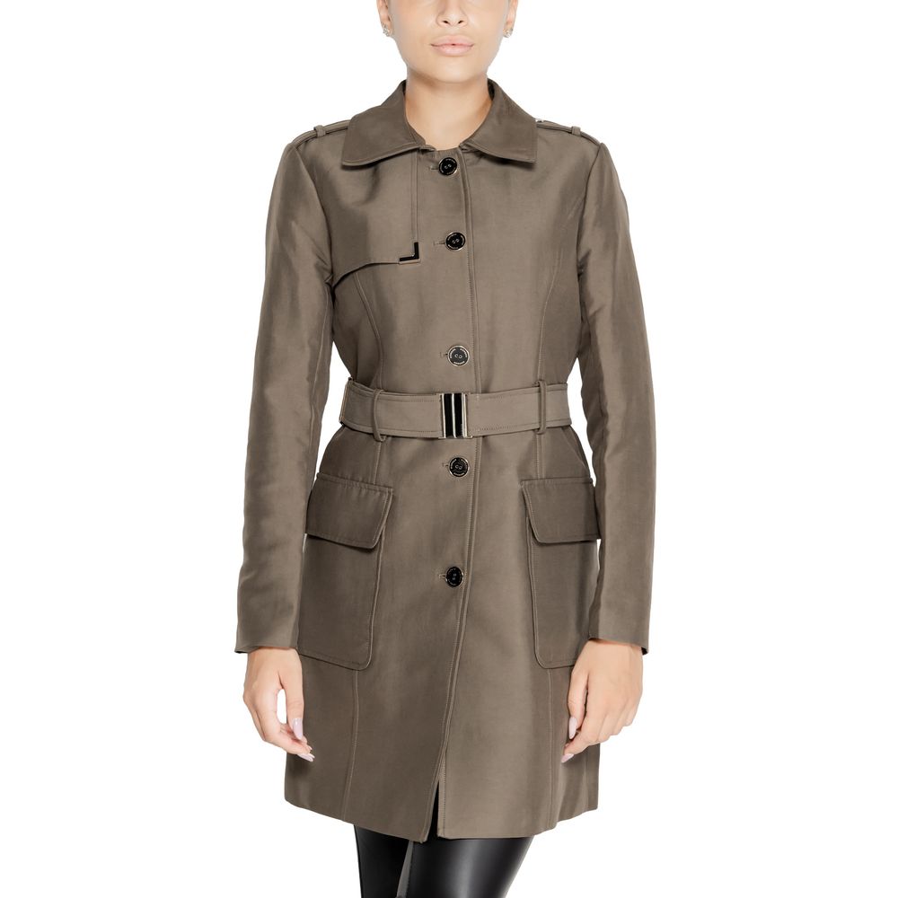 Morgan De Toi Green Polyester Jackets &amp; Coat