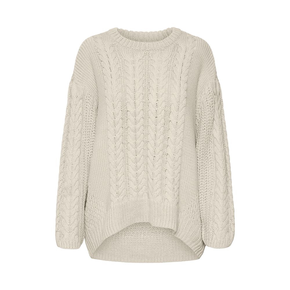 Vero Moda Beige Cotton Sweater