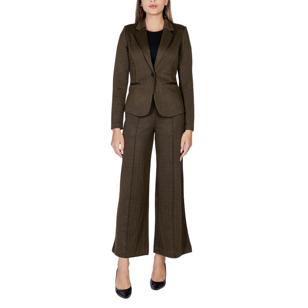 ICHI Green Polyester Suits &amp; Blazer