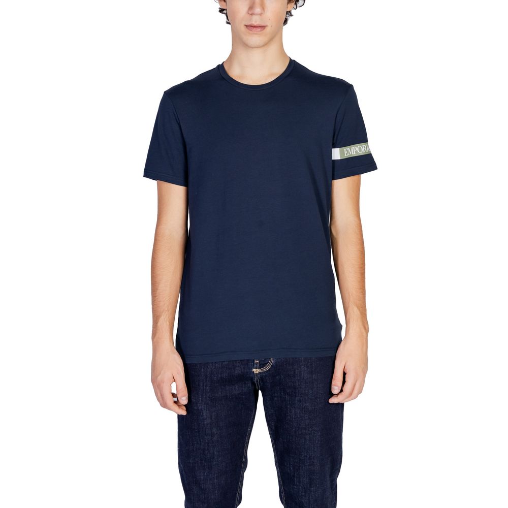 Emporio Armani Underwear Blue Cotton T-Shirt