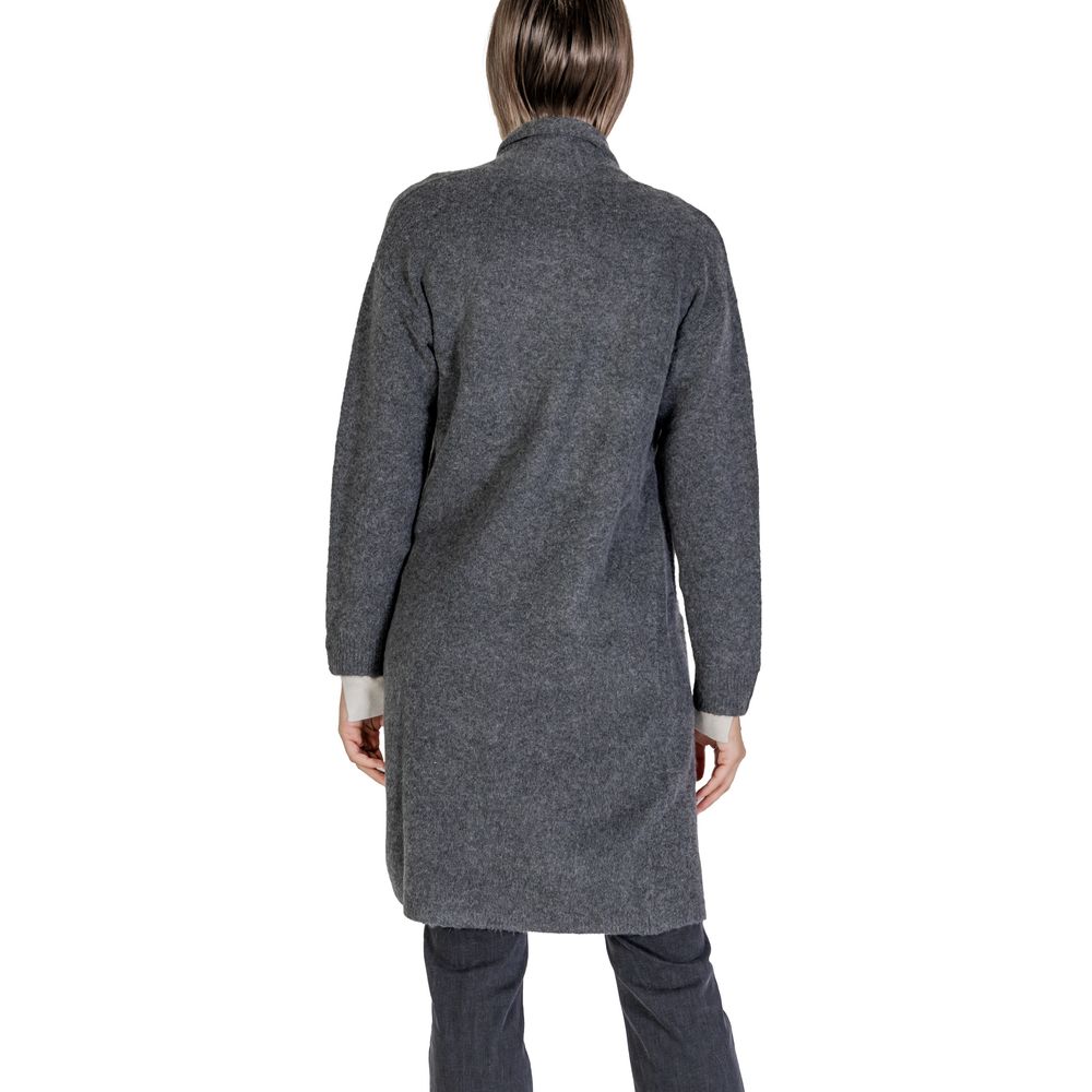 Morgan De Toi Gray Polyester Cardigan