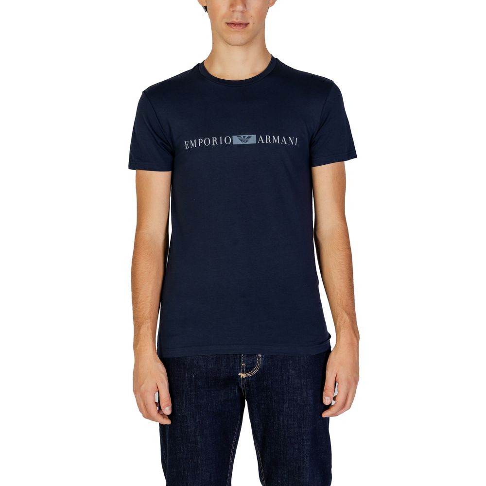 Emporio Armani Underwear Blue Cotton T-Shirt