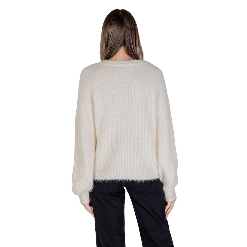 Vero Moda White Nylon Sweater