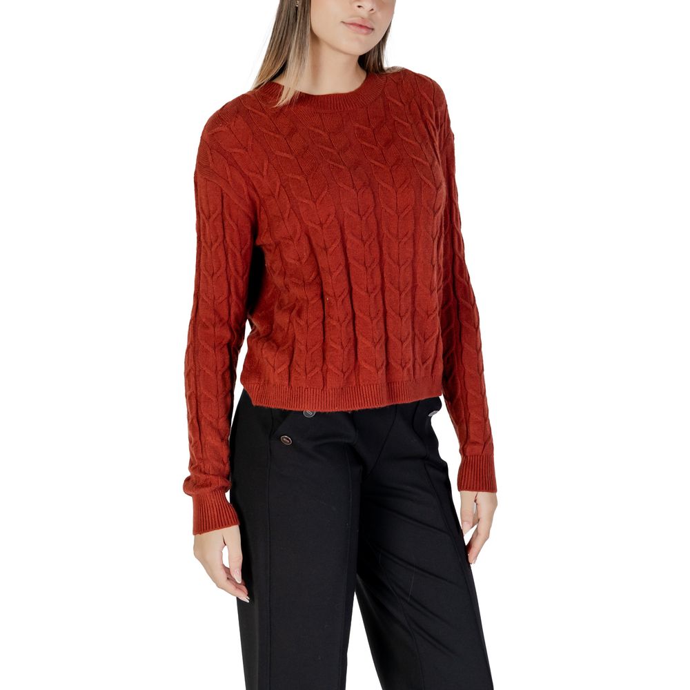 Vero Moda Red Viscose Sweater