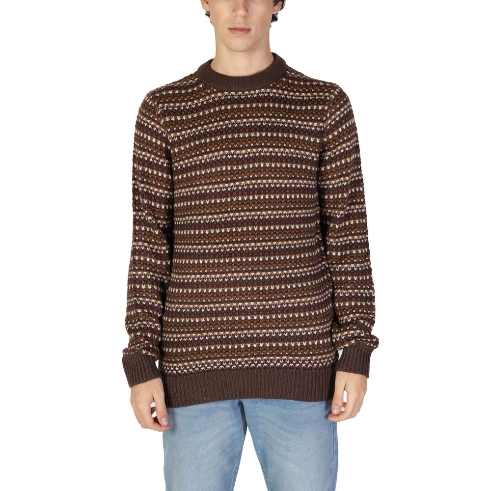 Only &amp; Sons Brown Cotton Sweater