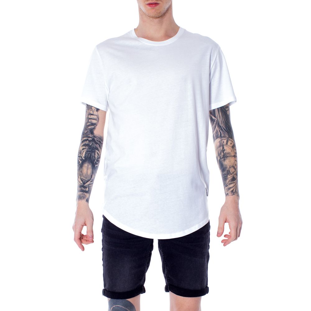 Only &amp; Sons White Cotton T-Shirt