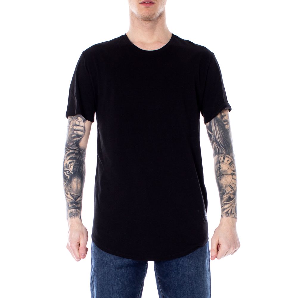 Only &amp; Sons Black Cotton T-Shirt