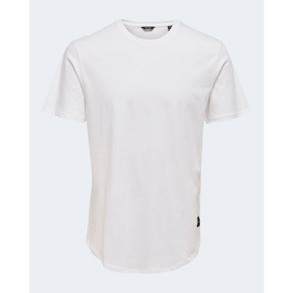 Only &amp; Sons White Cotton T-Shirt