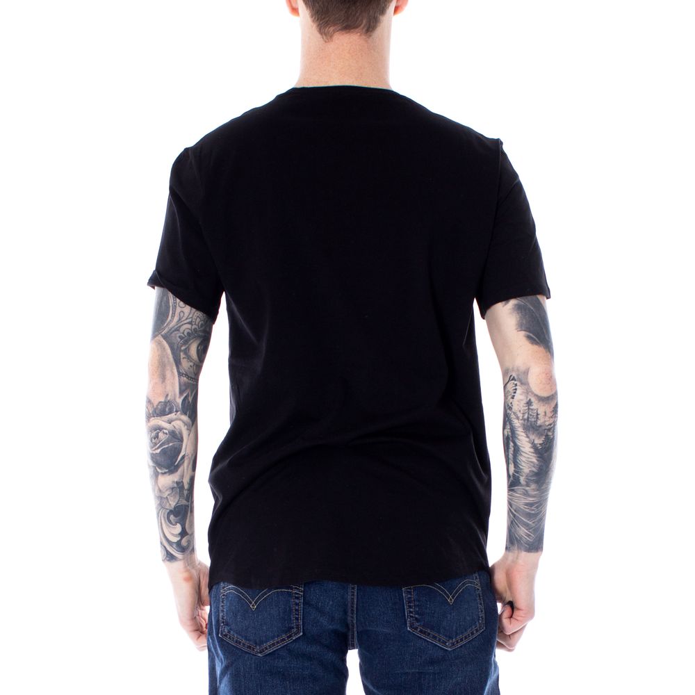 Only &amp; Sons Black Cotton T-Shirt