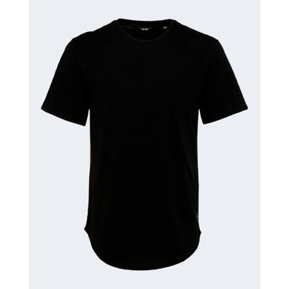 Only &amp; Sons Black Cotton T-Shirt