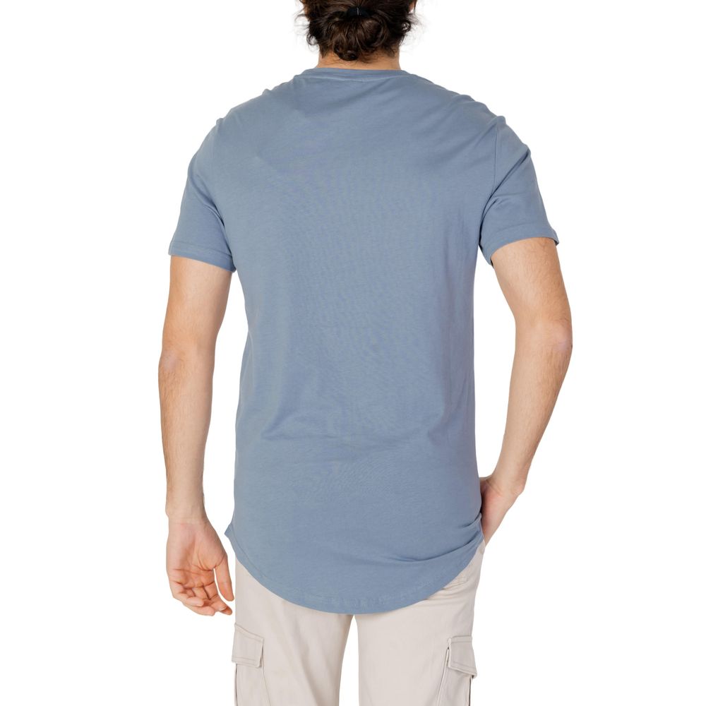 Only &amp; Sons Blue Cotton T-Shirt