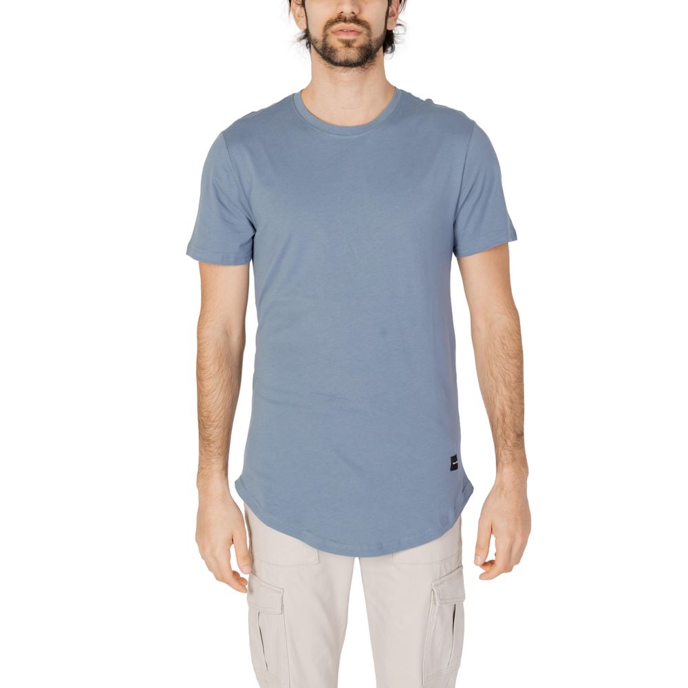 Only &amp; Sons Blue Cotton T-Shirt