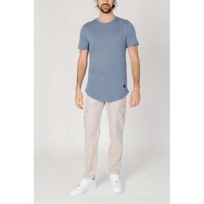 Only &amp; Sons Blue Cotton T-Shirt