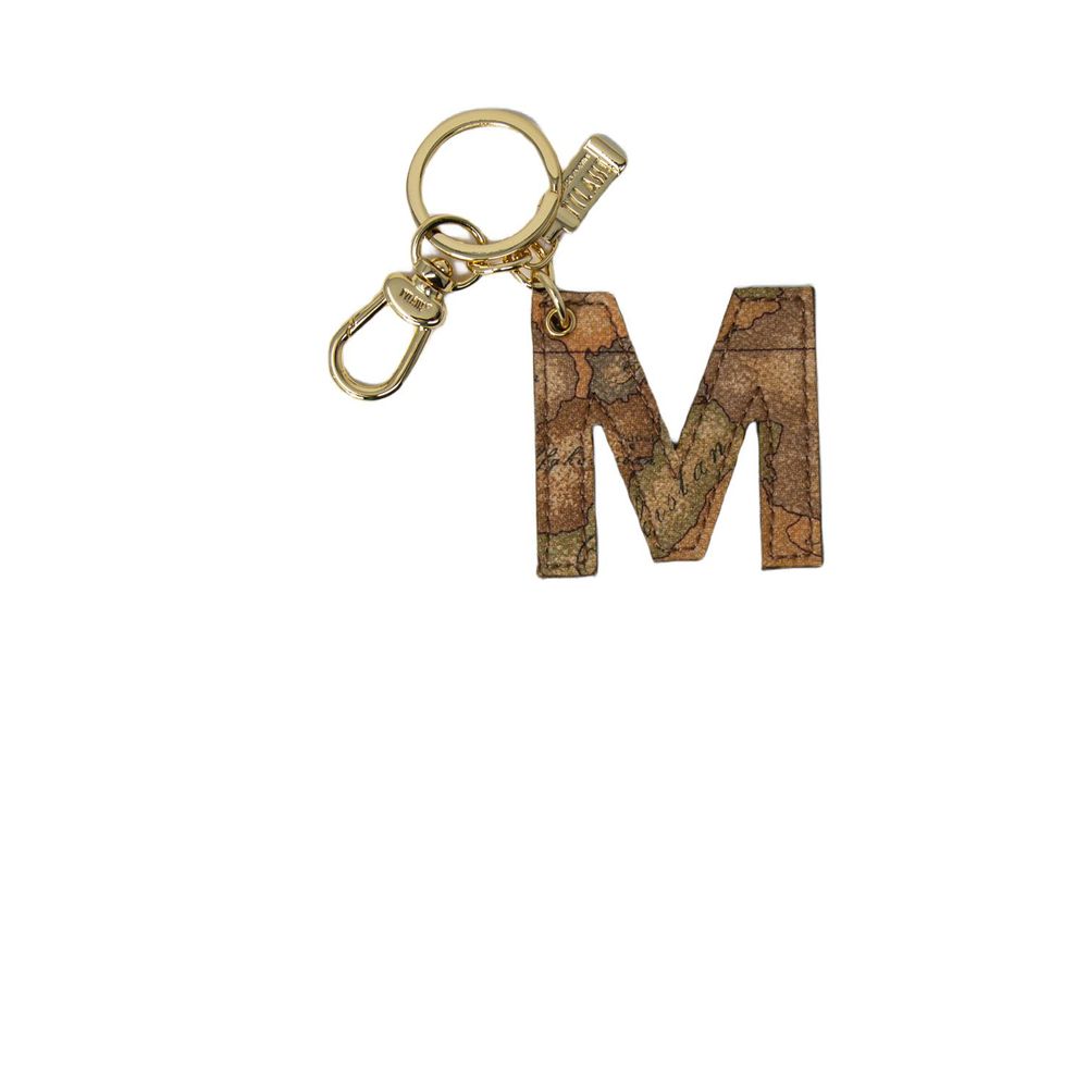 Alviero Martini Prima Classe Beige Cotton Keychain