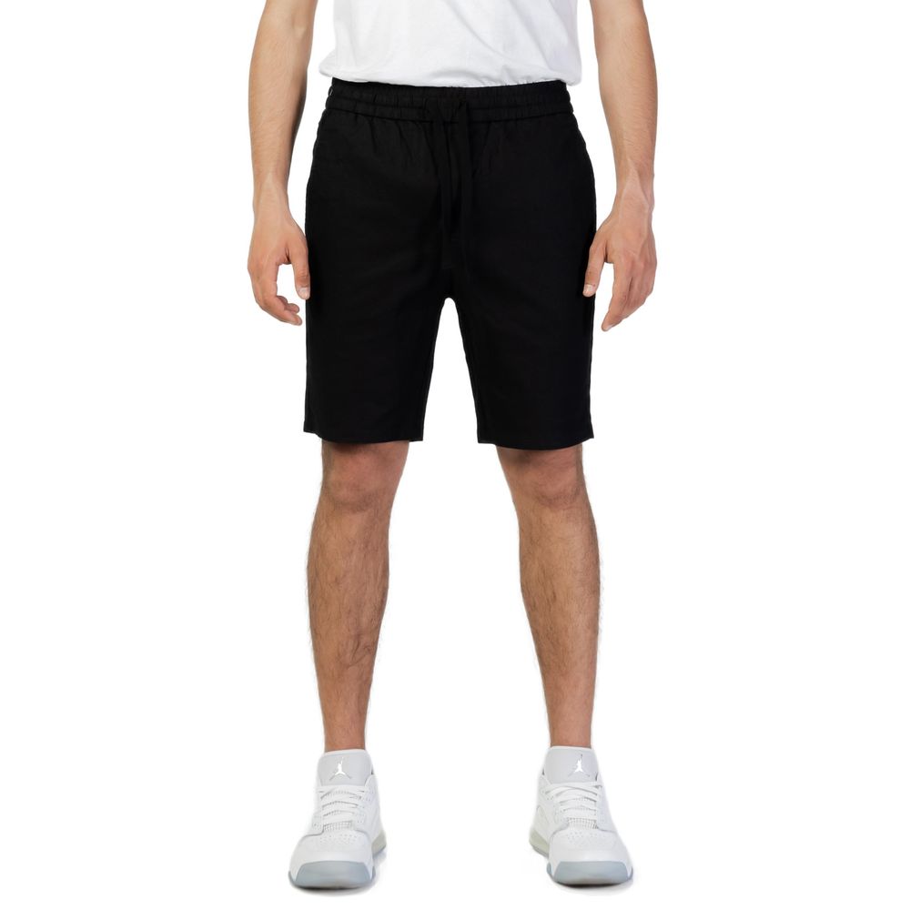 Only &amp; Sons Black Cotton Short