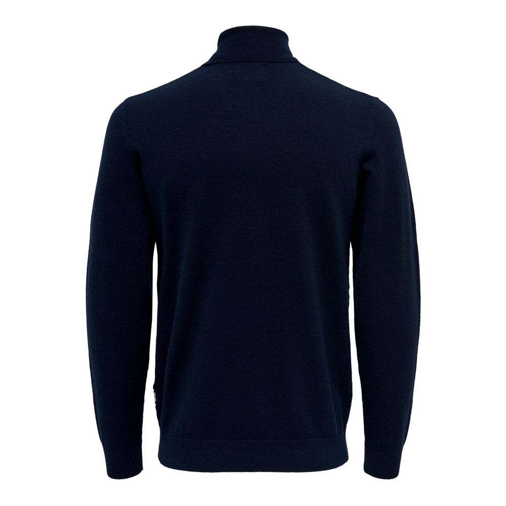 Only &amp; Sons Blue Viscose Sweater