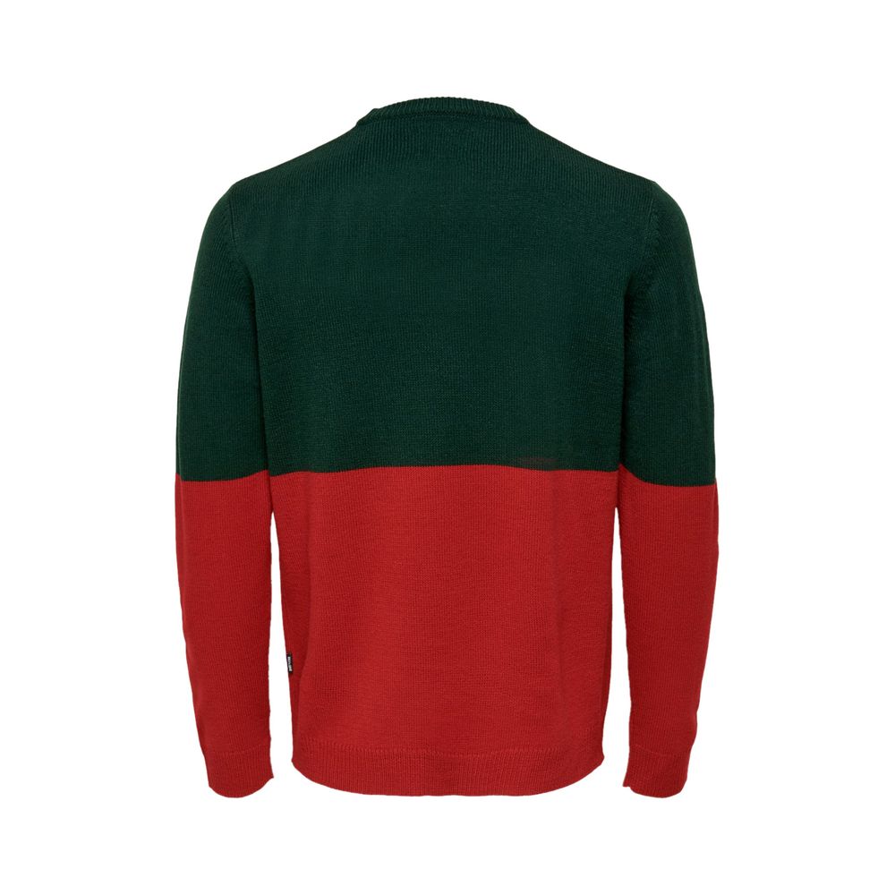 Only &amp; Sons Green Acrylic Sweater