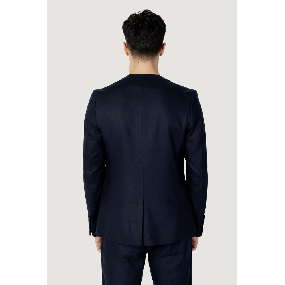 Antony Morato Blue Linen Blazer