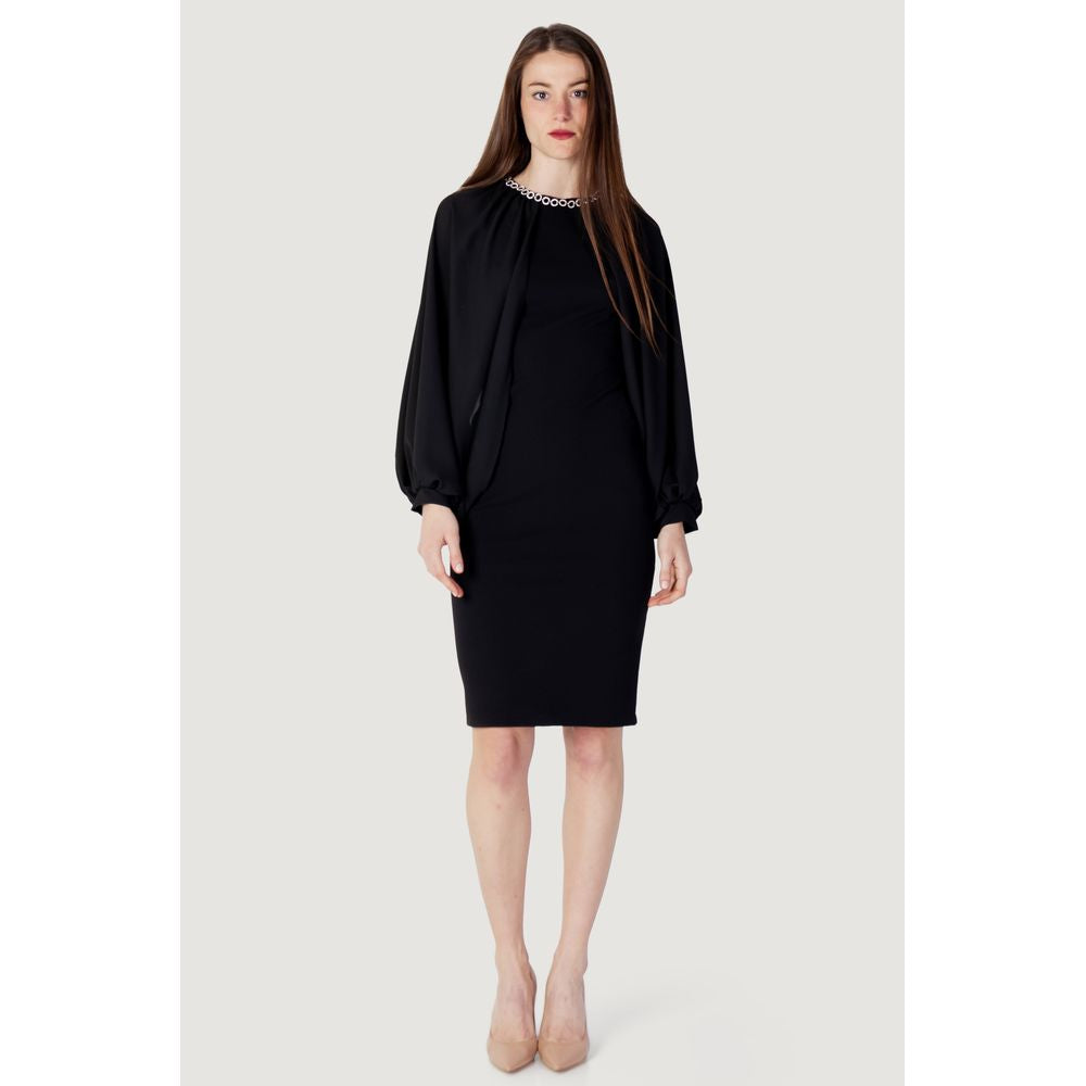 Rinascimento Black Polyester Dress