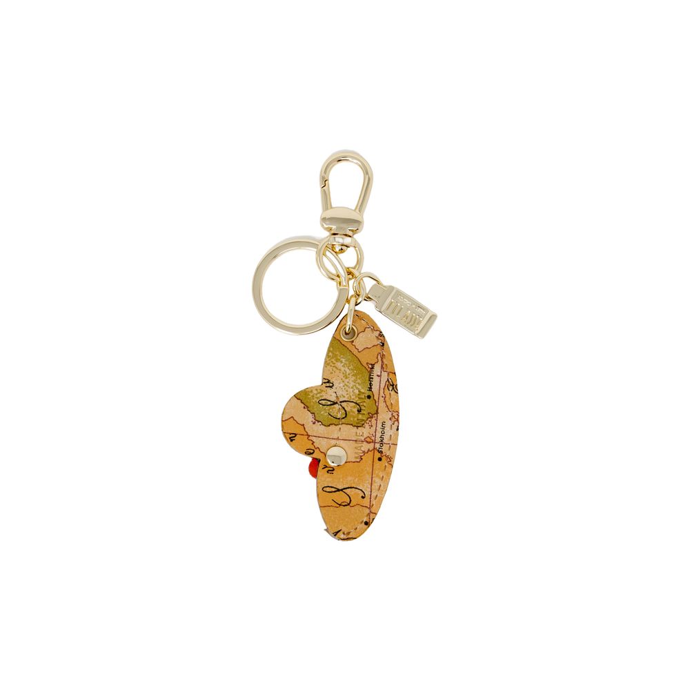 Alviero Martini Prima Classe Beige Polyester Keychain