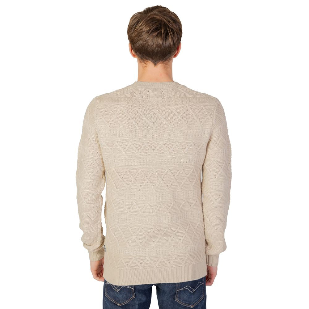 Only &amp; Sons Beige Acrylic Sweater