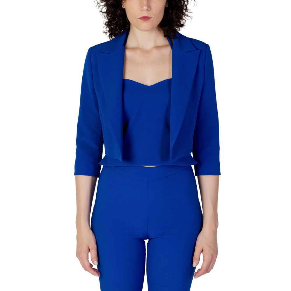 Rinascimento Blue Polyester Suits &amp; Blazer