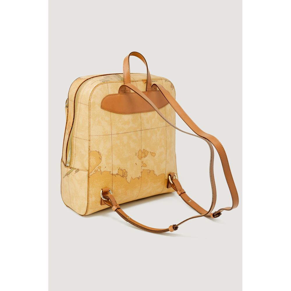 Alviero Martini Prima Classe Beige Cotton Backpack