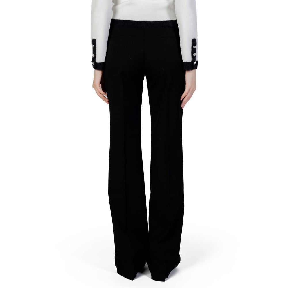 Morgan De Toi Black Polyester Jeans &amp; Pant