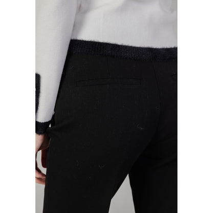 Morgan De Toi Black Polyester Jeans &amp; Pant