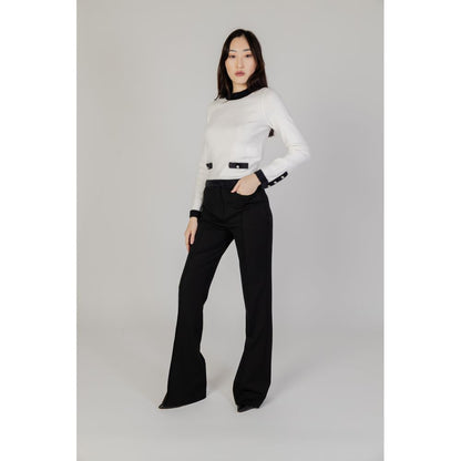 Morgan De Toi Black Polyester Jeans &amp; Pant